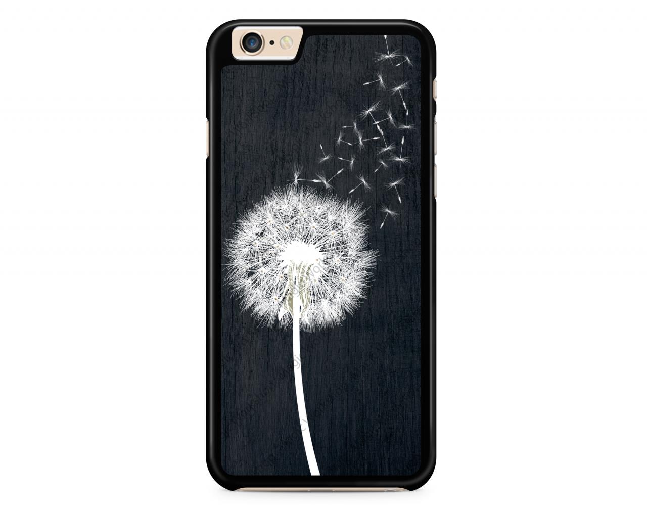 dandelion on black wood design for iphone 4 4s 5 5s dandelion on black wood design for iphone 4 4s 5 5s